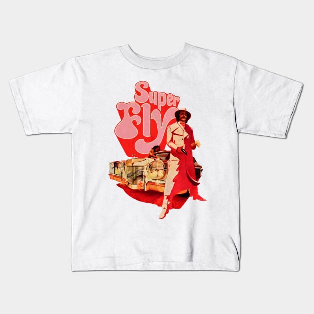 Superfly Vintage 70s Kids T-Shirt by minimalistix